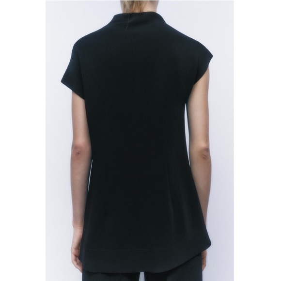 Gold Button Draped Top - Picture 4 of 7